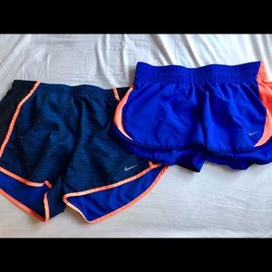 Nike- 2 pairs of Dri-Fit Running Shorts